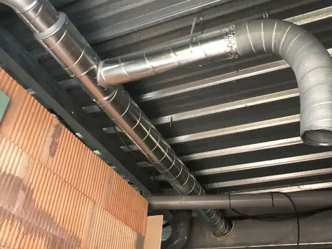 Tuyau en aluminium de ventilation